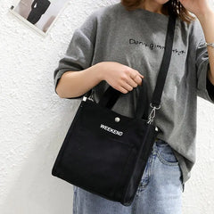 Canvas Shoulder Bag for Women, Large Capacity Messenger Handbag