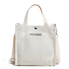 Canvas Shoulder Bag for Women, Large Capacity Messenger Handbag