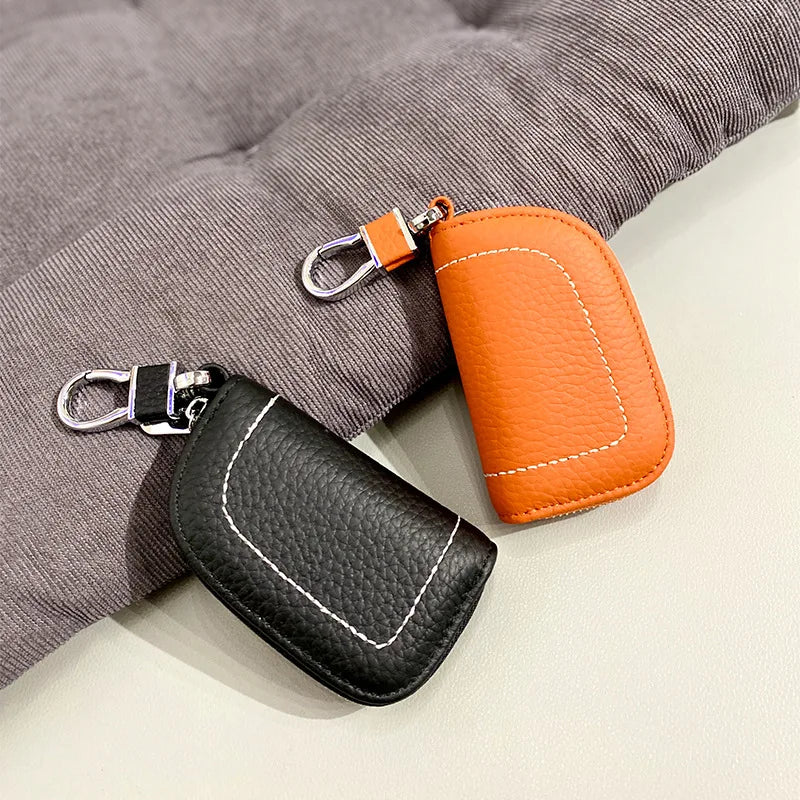 Leather Wallet with Key Pack, Men's & Women's Multi-functional Storage Bag