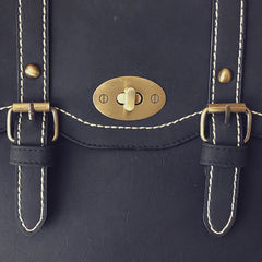 PU Casual Double Backpack for Women