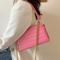Western Shoulder Bag Crocodile Pattern Handbag