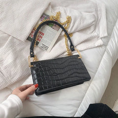 Western Shoulder Bag Crocodile Pattern Handbag