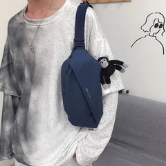 Men's Travel Chest Bag Boys Nylon Short