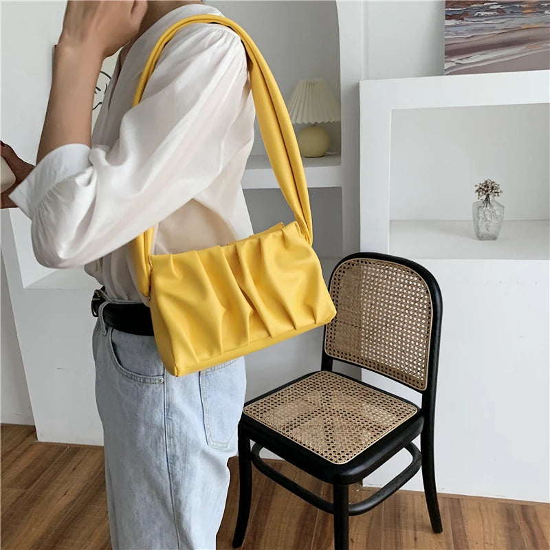 Niche Fold Bag Commuter Underarm Bag Soft Side