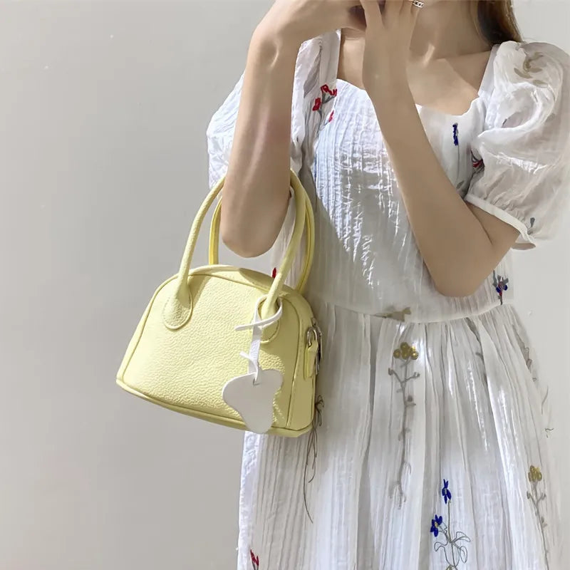 Niche Lychee Texture One-Shoulder Portable Small Bag