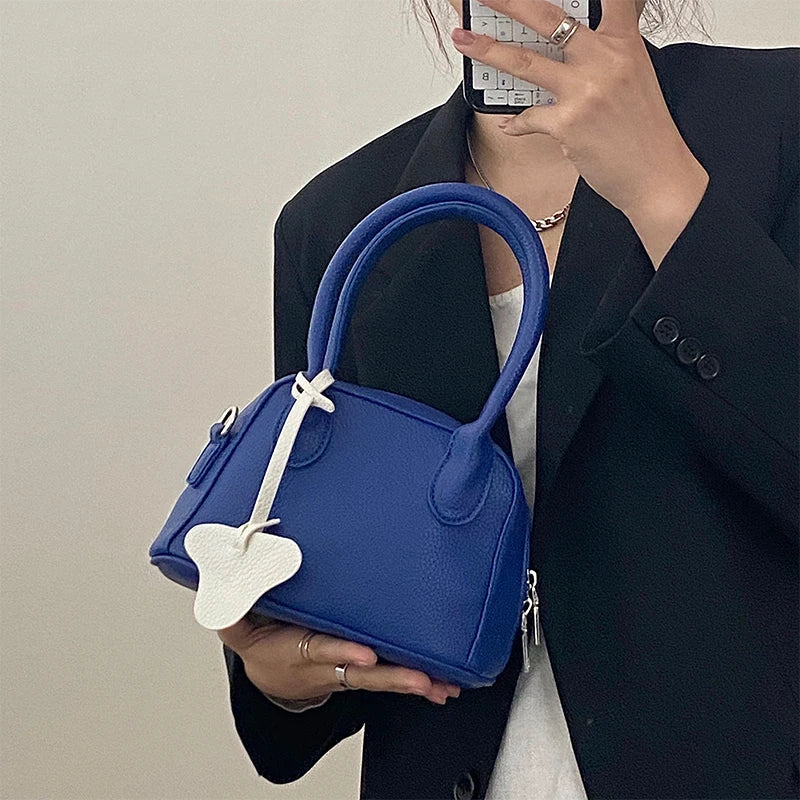 Niche Lychee Texture One-Shoulder Portable Small Bag