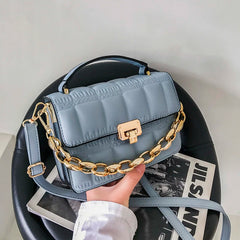 Western Girl Messenger Bag Rhombus Chain Small Square Bag