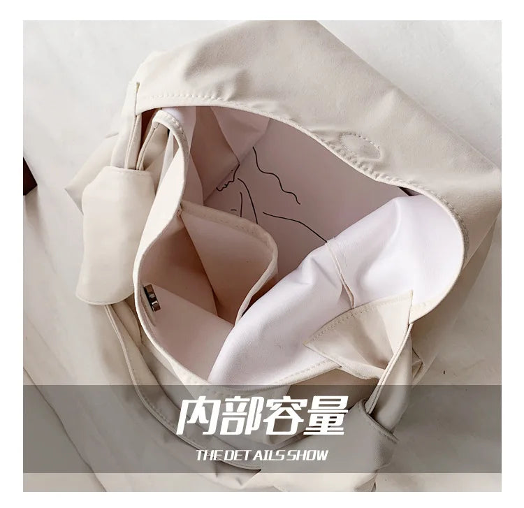 Nylon Tote Bag Ins Tide Messenger Bag Female Wild Large-Capacity Shoulder Bag