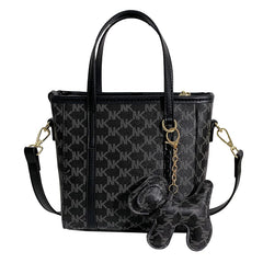 Plaid Ladies Shoulder Bag Soft PU Long Shoulder Strap Shopping Messenger Bag