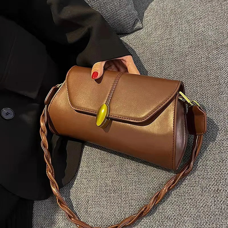 Retro Messenger One-Shoulder Bag