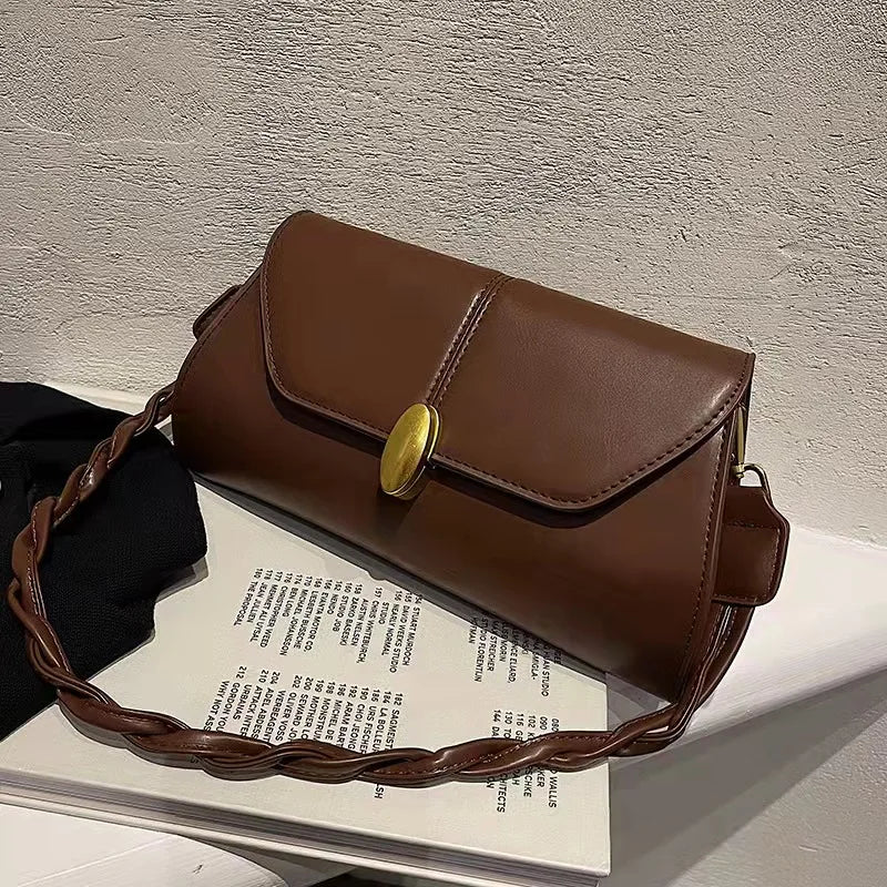 Retro Messenger One-Shoulder Bag
