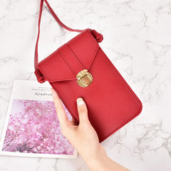 Women's Transparent Touchscreen Shoulder Messenger Bag