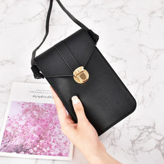 Women's Transparent Touchscreen Shoulder Messenger Bag