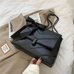 Spring V-Shape Embroidered Handbag