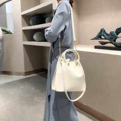 Large Capacity Bucket Bag Casual Shoulder Bag Female Pack