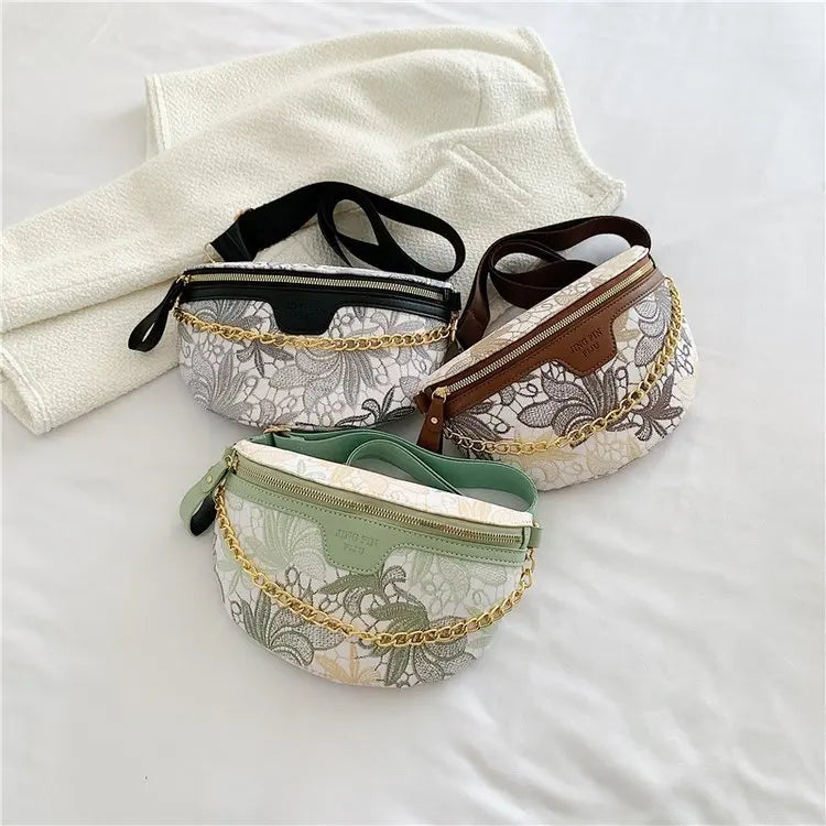 11 Inch Chest Bag, Pu Breast Bag, Chest Pack for Short Trip