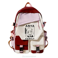 Anime SPY?FAMILY Manji Women Backpacks Multi-Pocket School Backpack