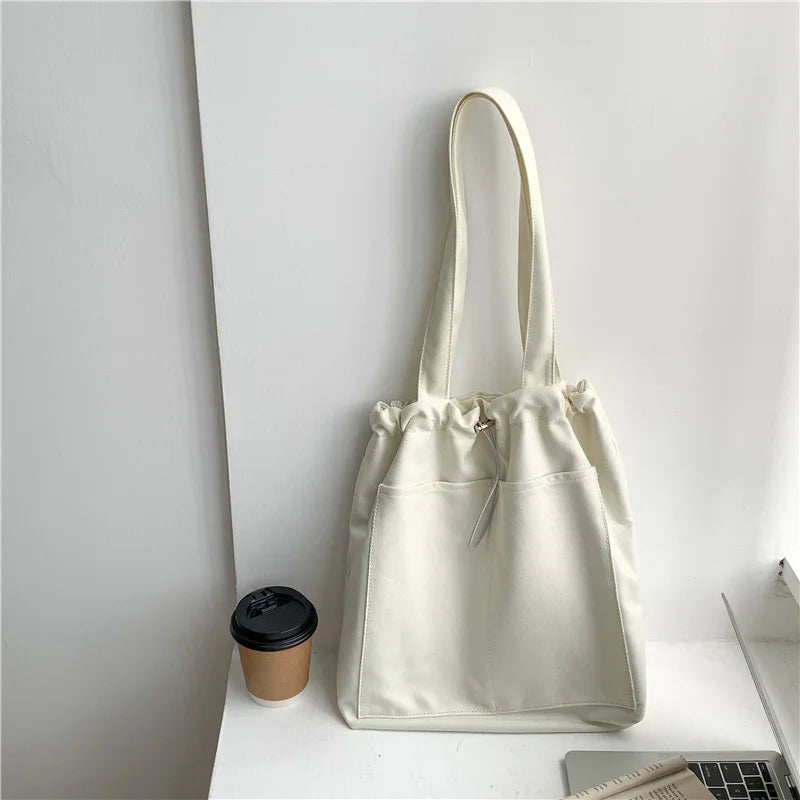 Casual Canvas Women's Shoulder Bag Blue