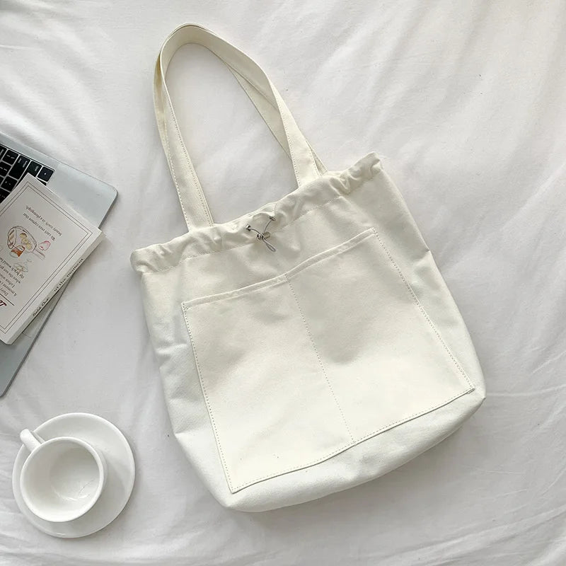 Casual Canvas Women's Shoulder Bag Blue
