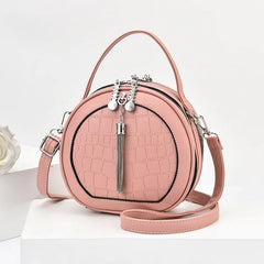 Autumn Handbag Women's Shoulder Round Bag PU Small