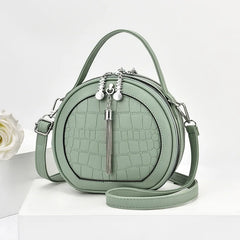 Autumn Handbag Women's Shoulder Round Bag PU Small