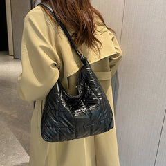 Large Capacity Women's Down Shoulder Bags Casual Tote Bag