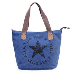Vintage Canvas Shoulder Bag Women Travel Tote Multifunctional Bolsos