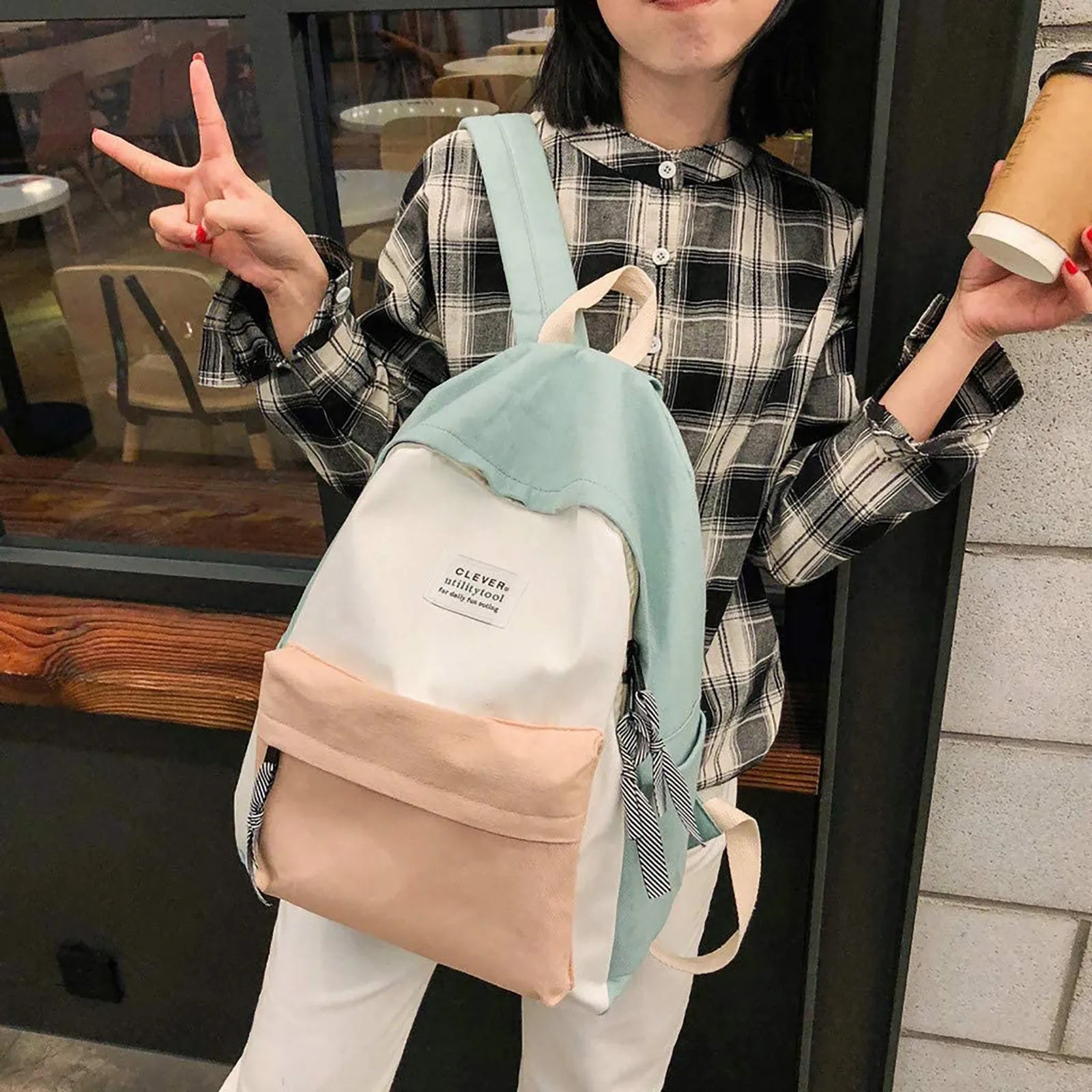 Luminous Couple Schoolbag Hiking Backpack Collection Mochila Mujer Bag