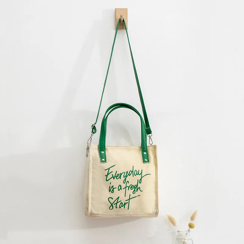 Women's Canvas Tote Bag Niche Shoulder Handbag