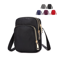 Women's Crossbody Zipper Shoulder Bag Multifunction Handbag Wristlet Purse