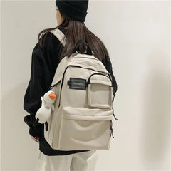 Women Nylon Backpack Anti Theft Travel Backpacks College Rucksack