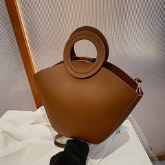 Lattice Shoulder Bag Bucket Crossbody Clutch Purse with Handle