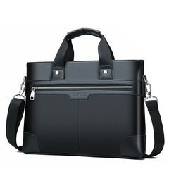 Men's PU Leather Business Briefcase Laptop Shoulder Bag