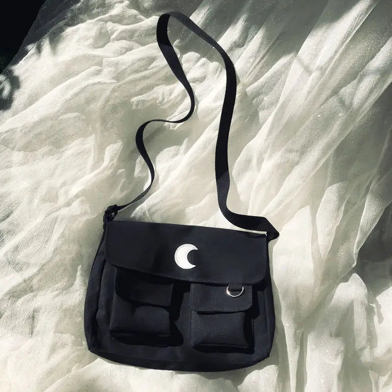 Canvas Diagonal Cross Bags Youth Casual Large Capacity Shoulder Bag