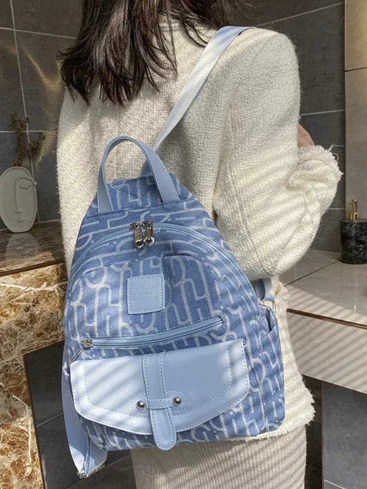 Canvas Ladies Backpacks Female Schoolbags Women School Backpack