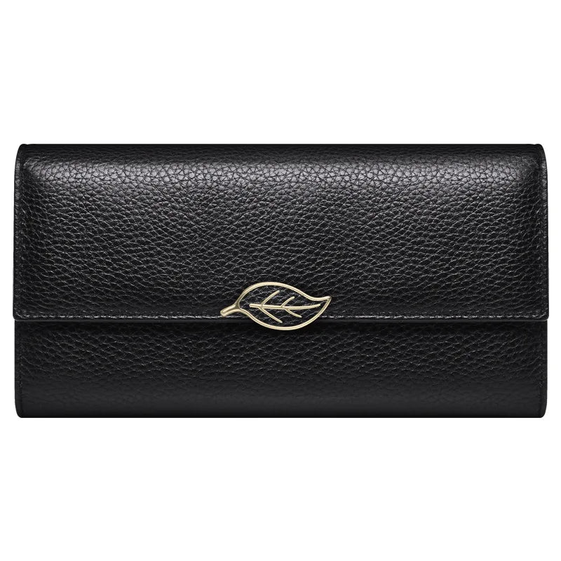 Capacity Leather Women Wallets Long Purse Ladies Clutch Real Leather Wall