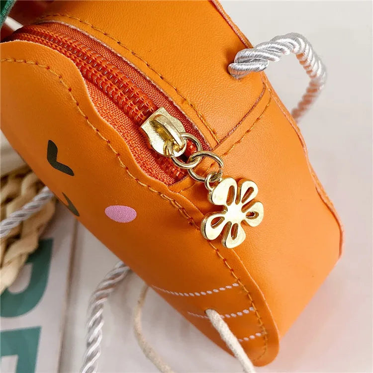 Carrot Crossbody Bag Mini Purse for Kids