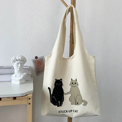 Korea Style Fruit Print Tote Bag Purse Handbag Eco-Friendly Canvas