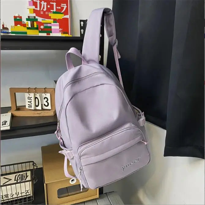 Women's Casual Waterproof Nylon Backpack