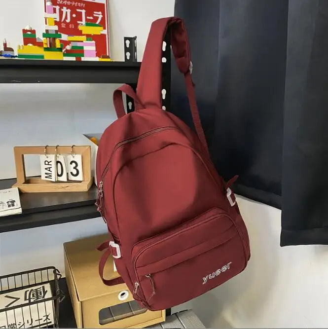 Women's Casual Waterproof Nylon Backpack
