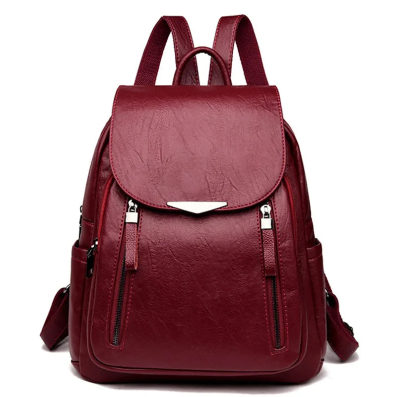 Waterproof Ladies School Backpack Small Bagpack Canvas Tote Backpack