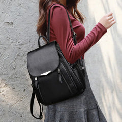 Waterproof Ladies School Backpack Small Bagpack Canvas Tote Backpack