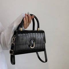 Casual Totes Pu Leather Crocodile Messenger Bag Large Capacity Shoulder