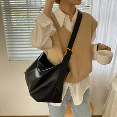 Casual Women Shoulder Bags PU Leather Large Capacity Crossbody Handbag