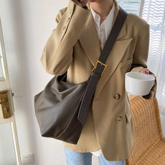 Casual Women Shoulder Bags PU Leather Large Capacity Crossbody Handbag