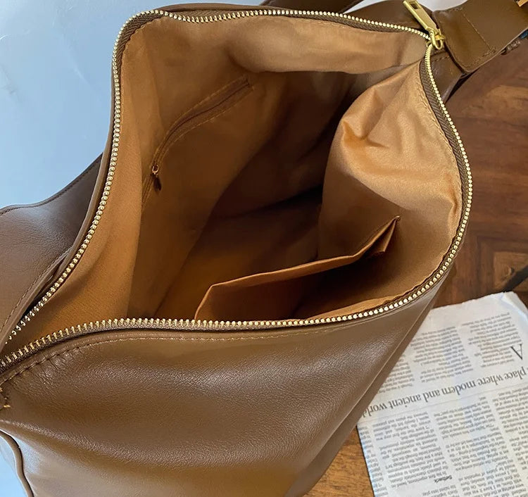 Casual Women Shoulder Bags PU Leather Large Capacity Crossbody Handbag