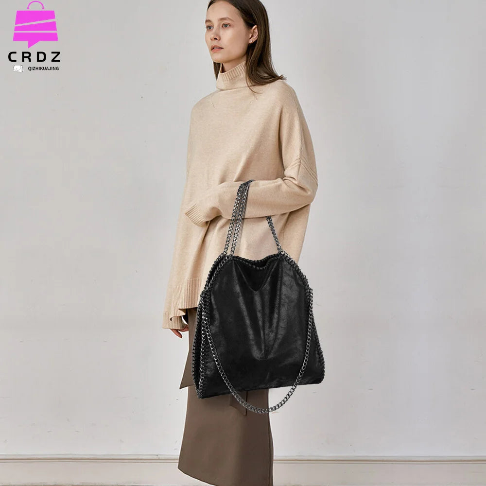 Soft Chain Crossbody Bag Women's Tote Shoulder Bag