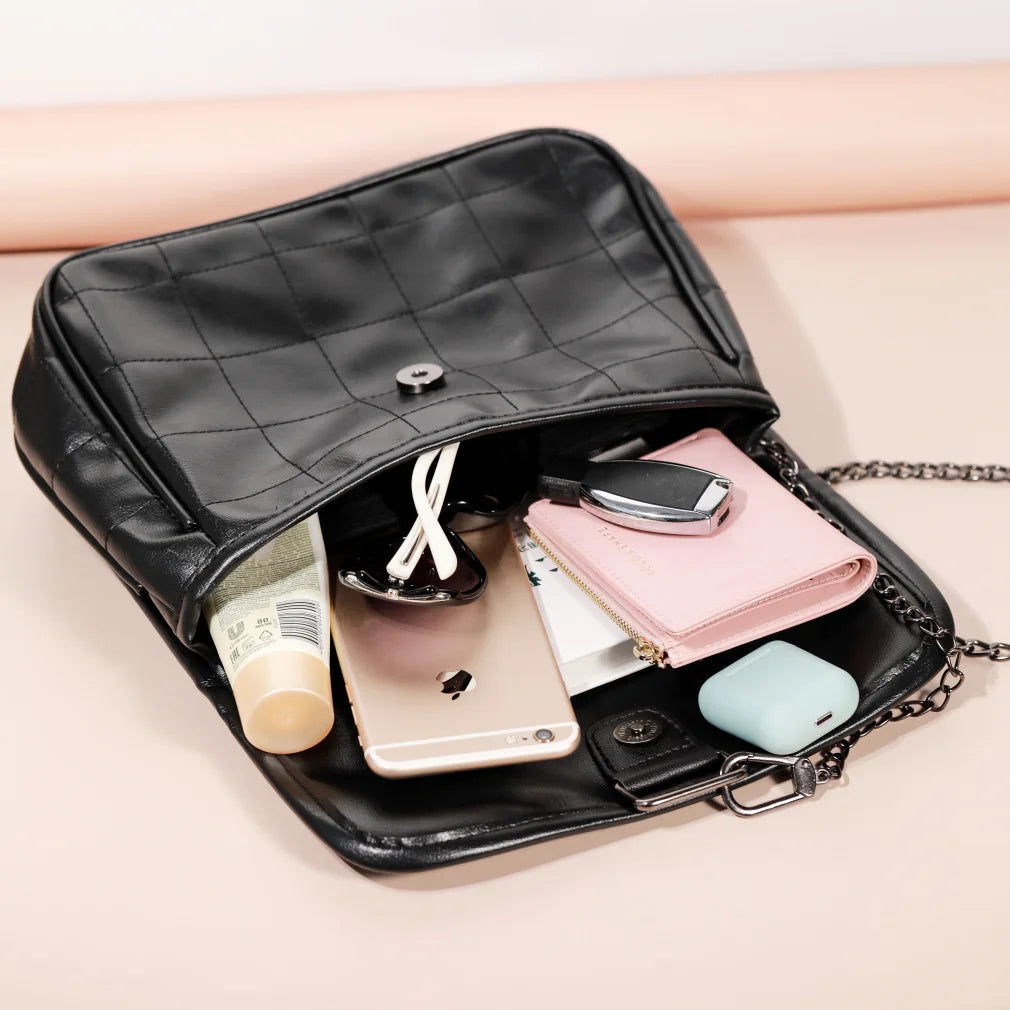 Crossbody Bag Women Shoulder Handbag PU Leather Messenger Casual