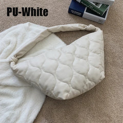 Women's Big Capacity Shoulder Handbag Plaid Crossbody Bag