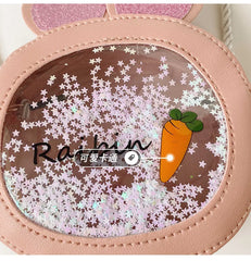 Kids Rabbit Ear Shoulder Bag Sequin Carrot Crossbody Women's Bag